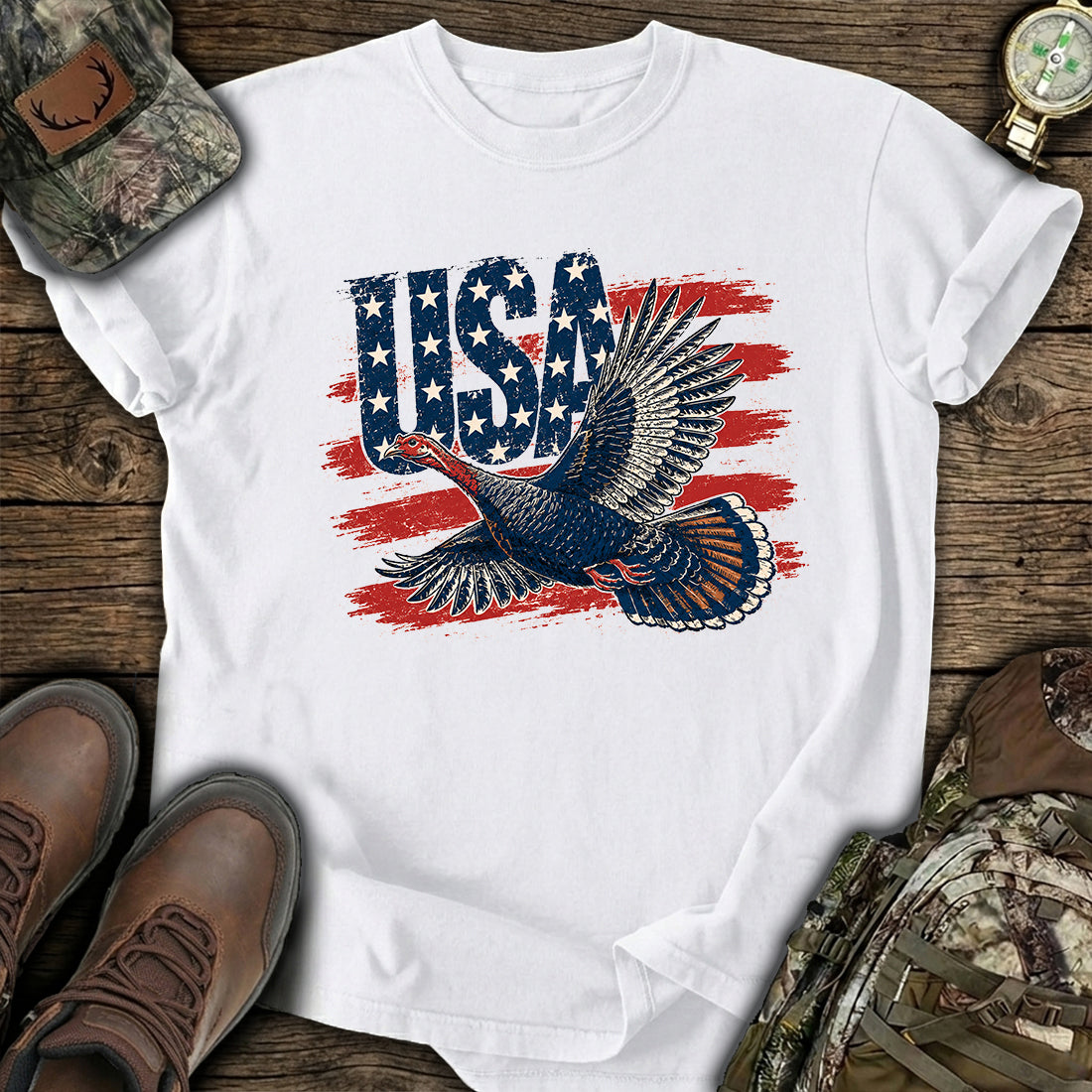 USA Turkey Hunting T-Shirt product image 7
