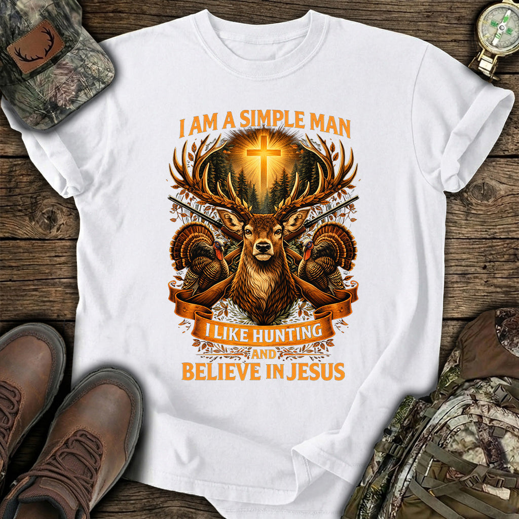 Hunting Jesus Simple Man T-Shirt product image 2