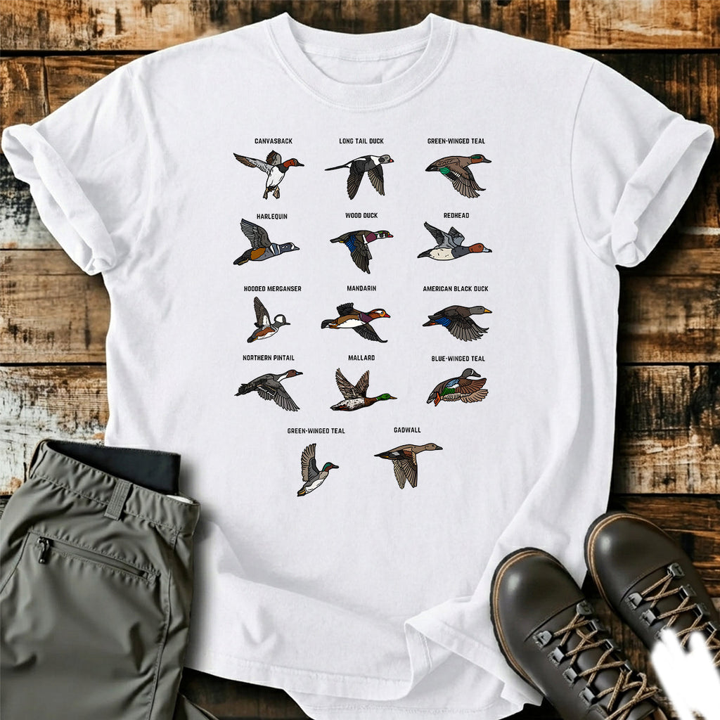 Duck Species Hunting Guide T-Shirt product image 7
