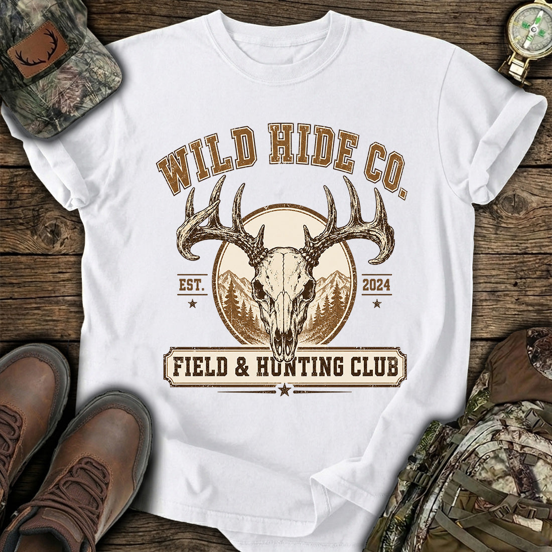 Vintage Deer Hunting T-Shirt product image 1