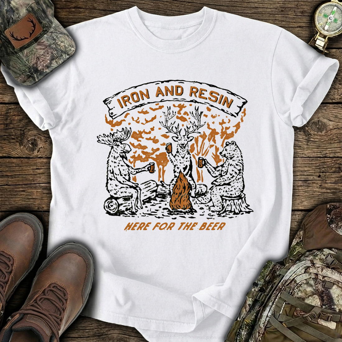 Funny Campfire Beer T-Shirt product image 2