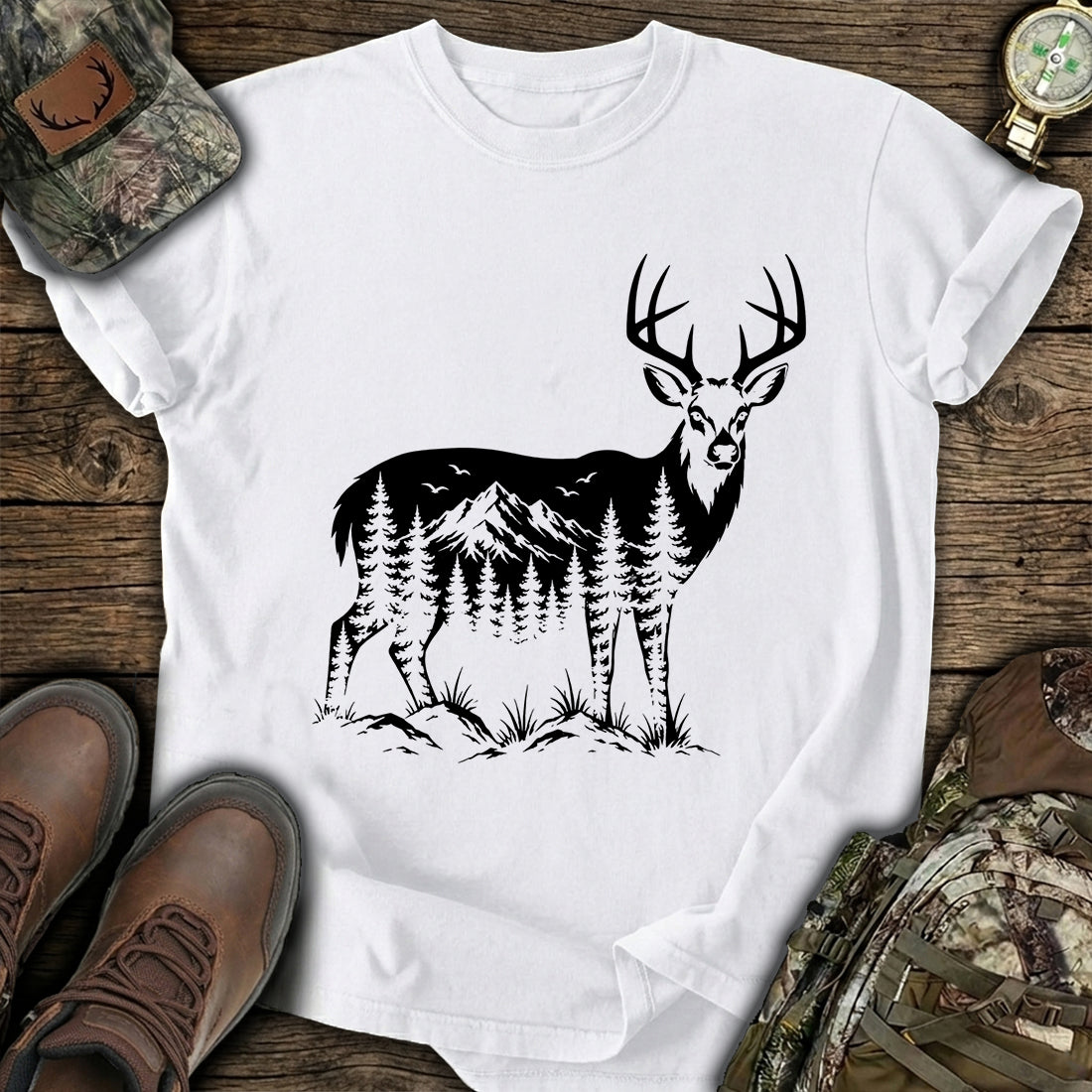 Mountain Deer Hunter T-Shirt product image 7