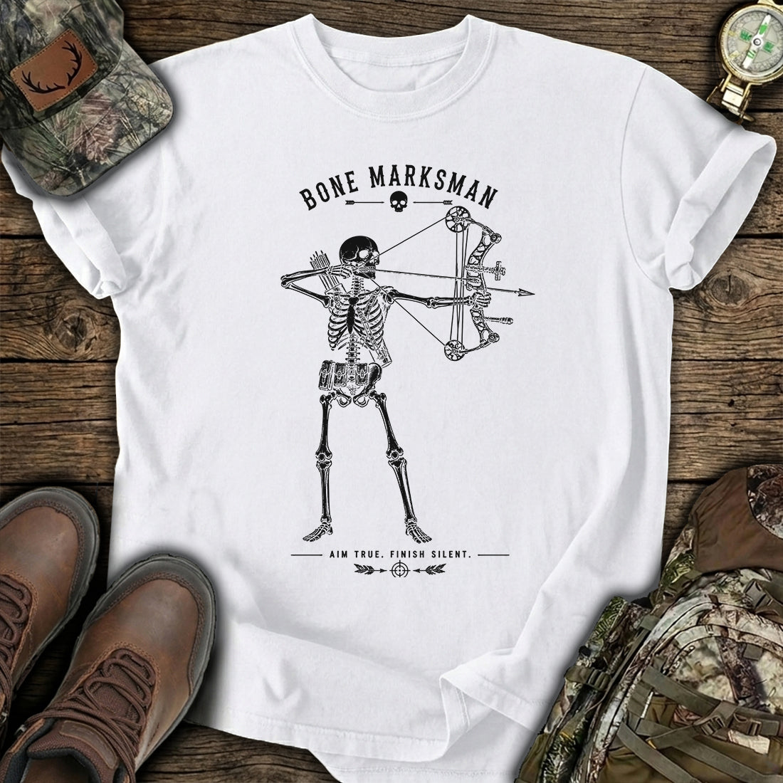Skeleton Bowhunter T-Shirt product image 7