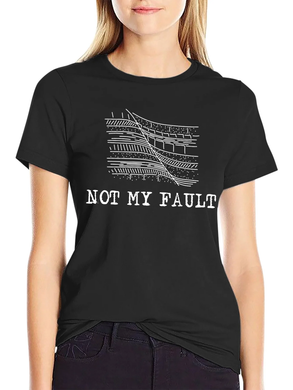 Not My Fault Geology T-Shirt - Black product image 2