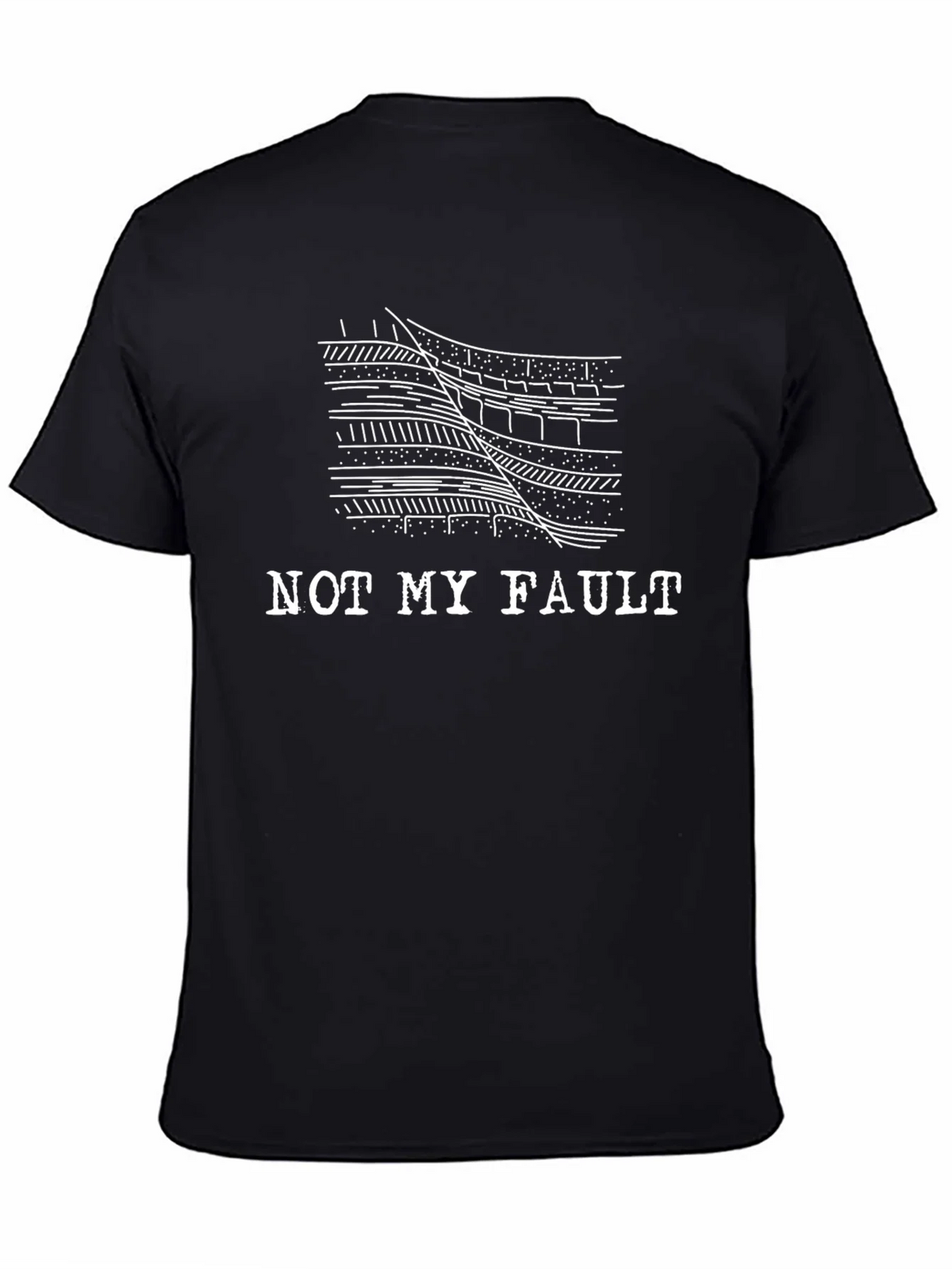 Not My Fault Geology T-Shirt - Black product image 4