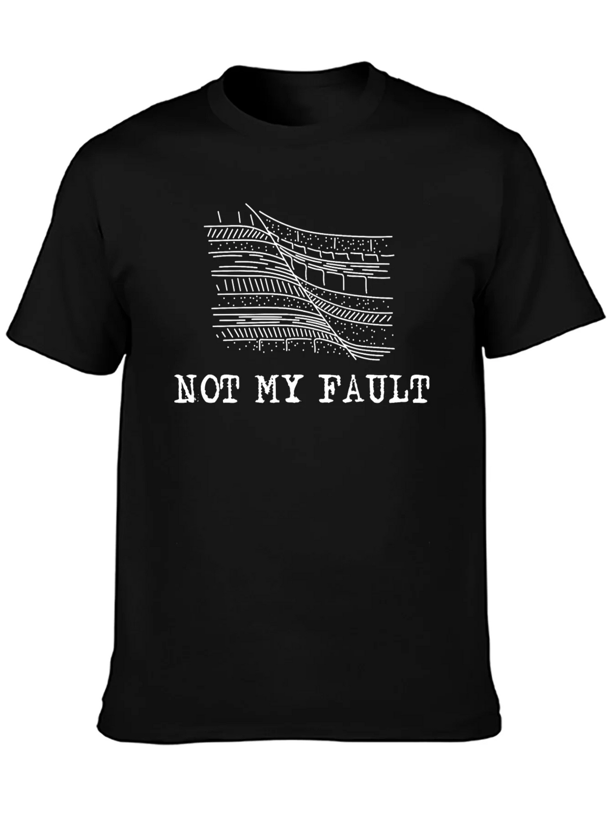 Not My Fault Geology T-Shirt - Black product image 3