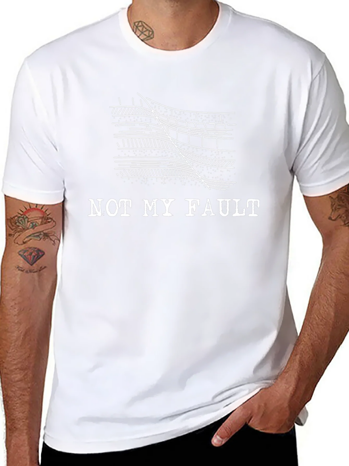 Not My Fault Geology T-Shirt - Black product image 7