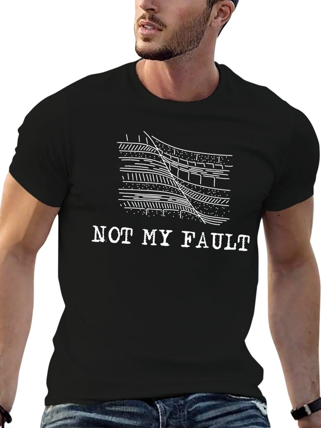 Not My Fault Geology T-Shirt - Black product image 6