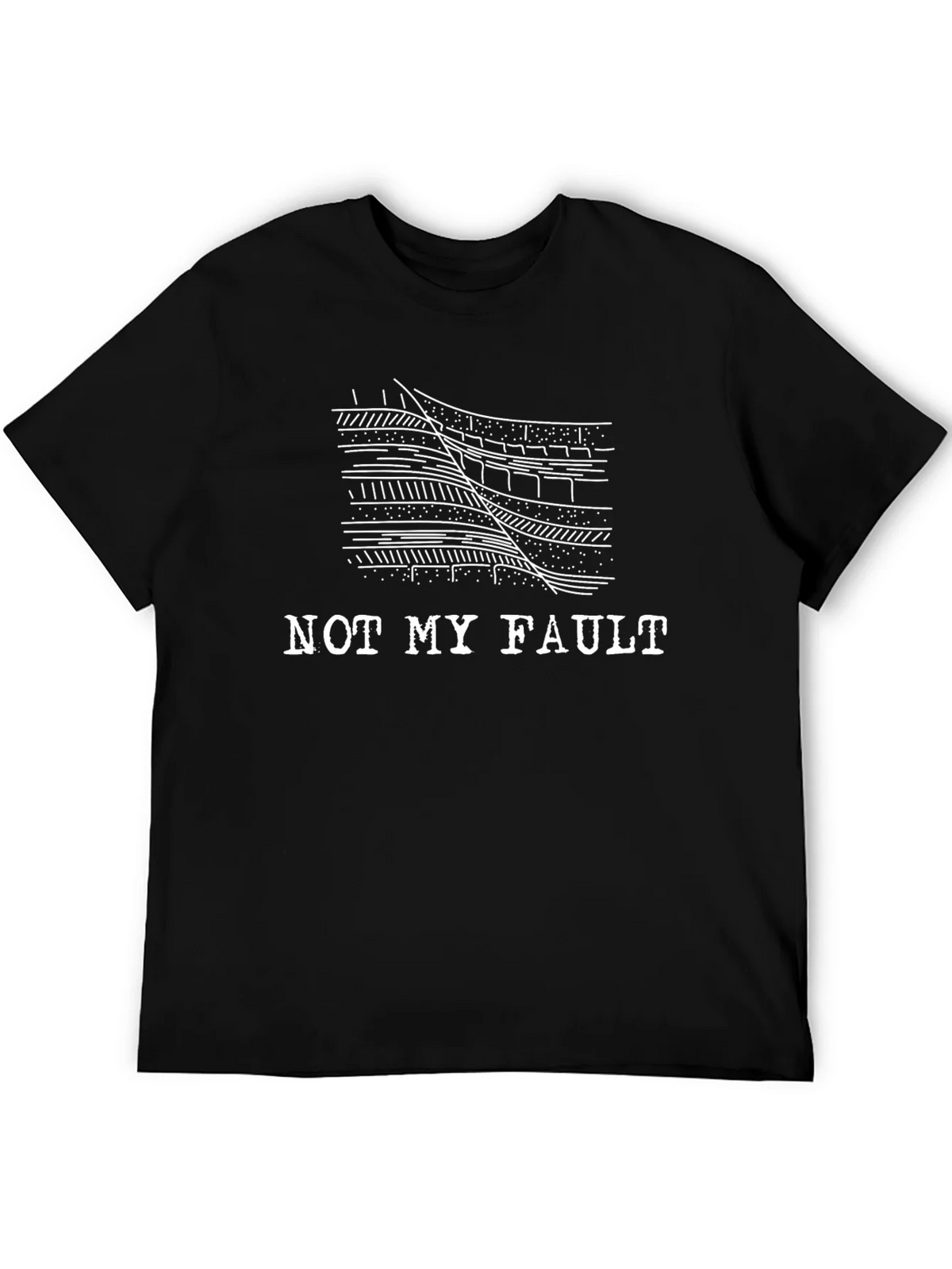 Not My Fault Geology T-Shirt - Black product image 5