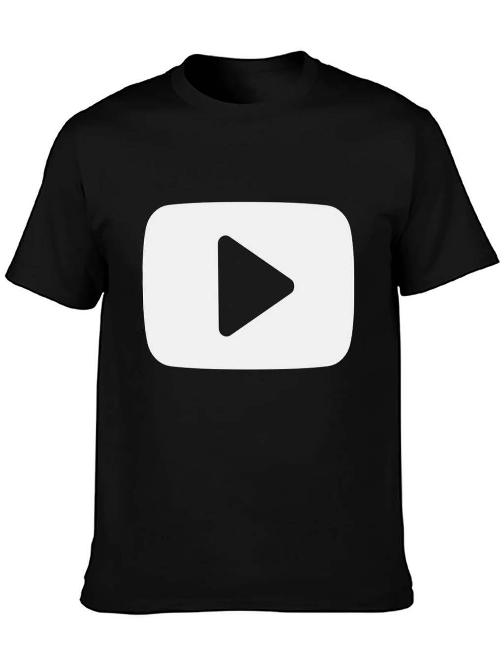 YouTube Play Button Black T-Shirt product image 3