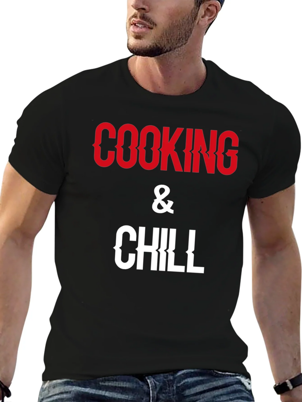 Cooking & Chill Graphic Tee - Black product image 6