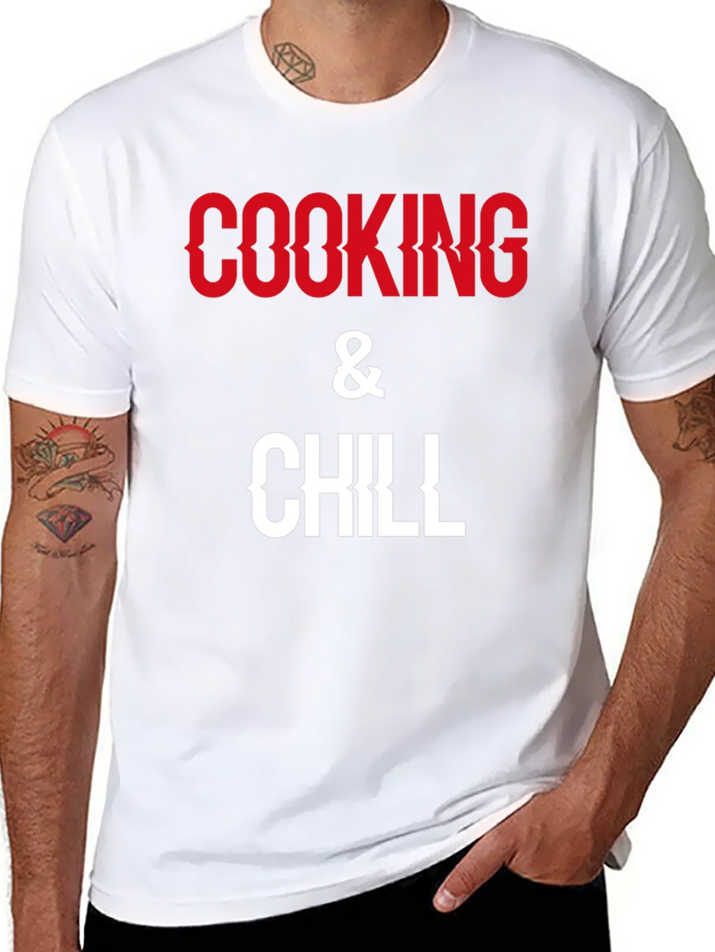 Cooking & Chill Graphic Tee - Black product image 7