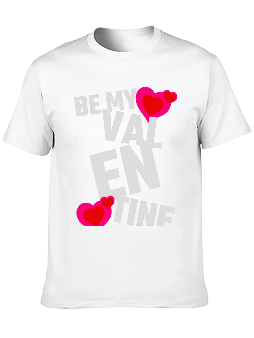 Be My Valentine Heart Graphic Black T-Shirt product image 9