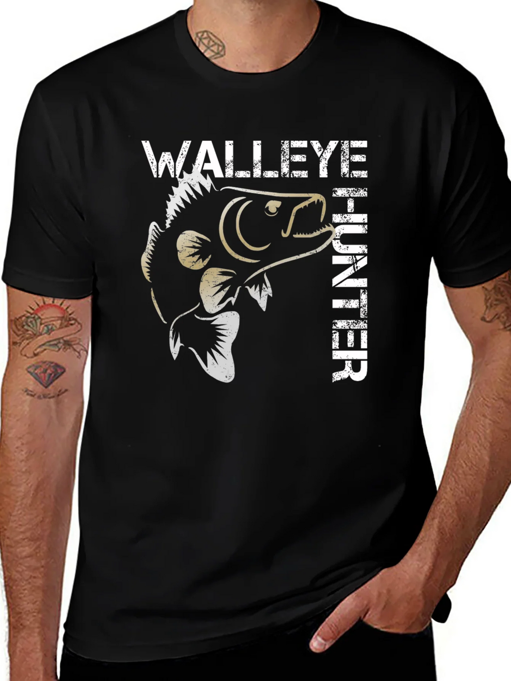 Walleye Hunter Graphic T-Shirt product image 1