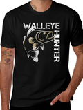 Walleye Hunter Graphic T-Shirt product image 1