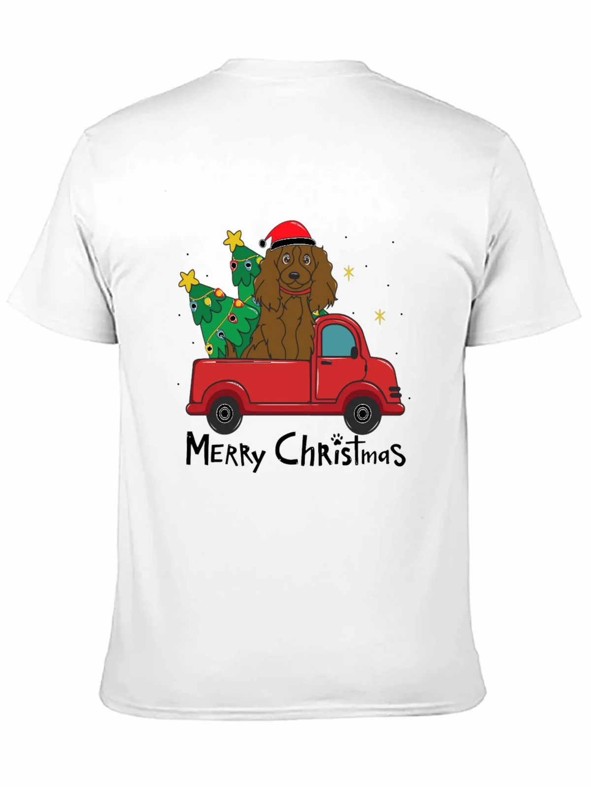 Festive Dog Christmas Truck T-Shirt product image 8