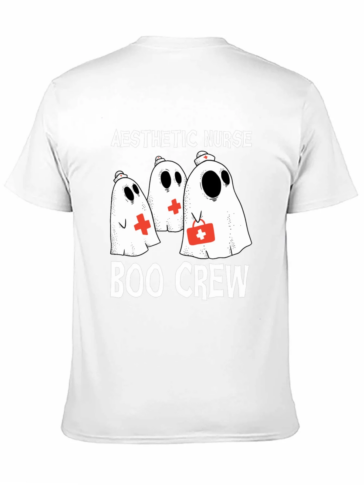 Aesthetic Nurse Boo Crew Halloween T-Shirt product image 10