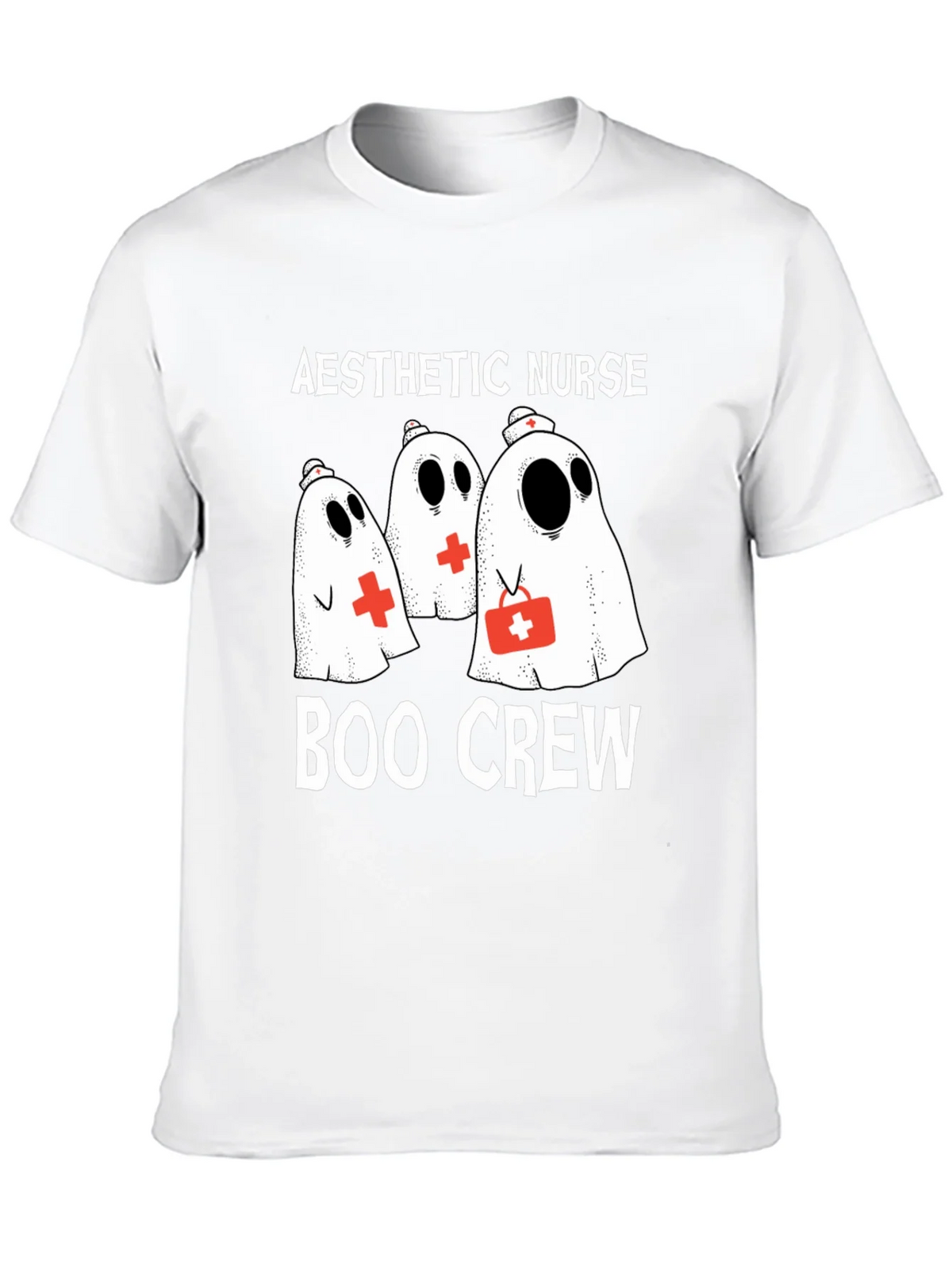 Aesthetic Nurse Boo Crew Halloween T-Shirt product image 9