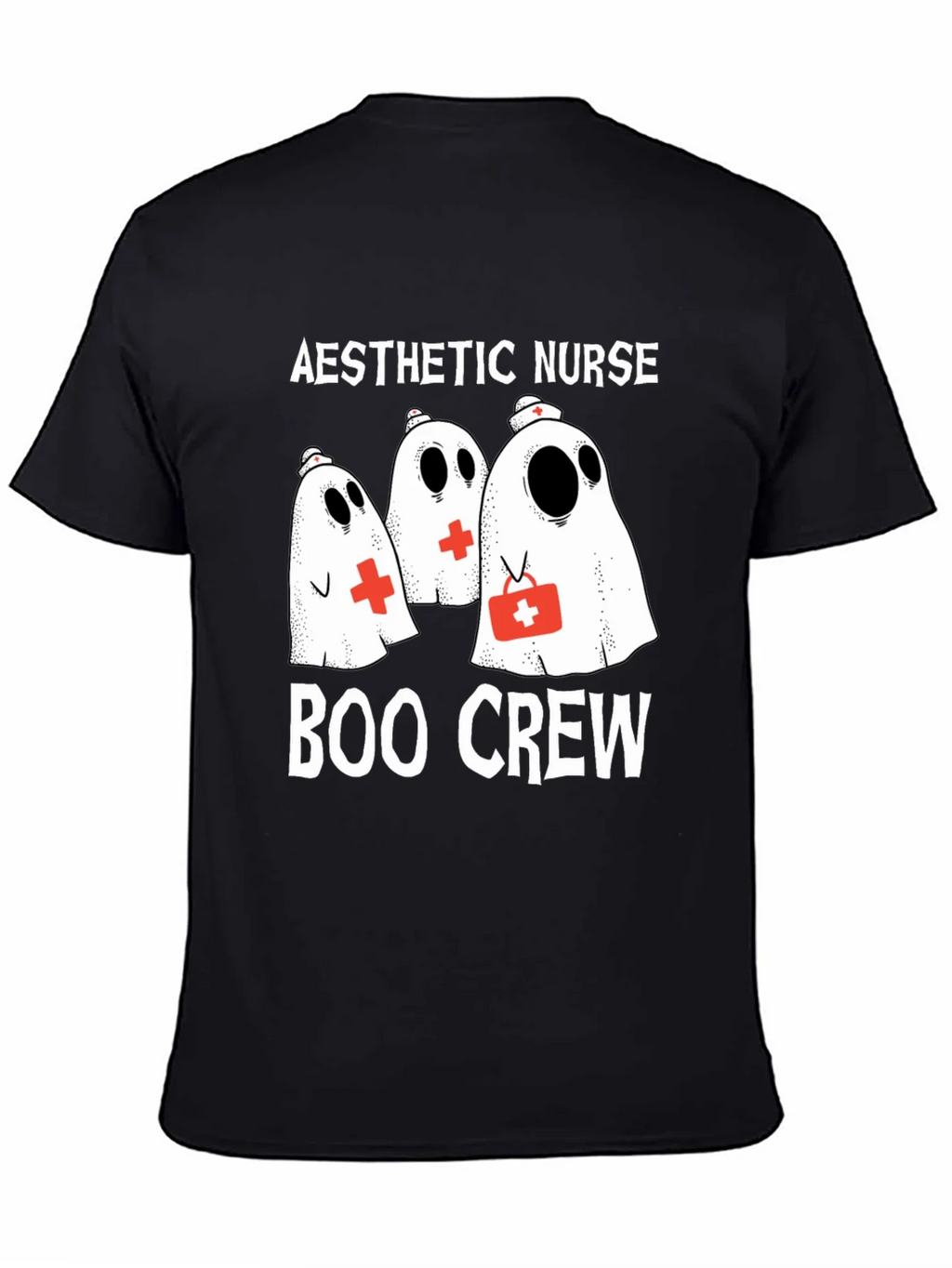 Aesthetic Nurse Boo Crew Halloween T-Shirt product image 4