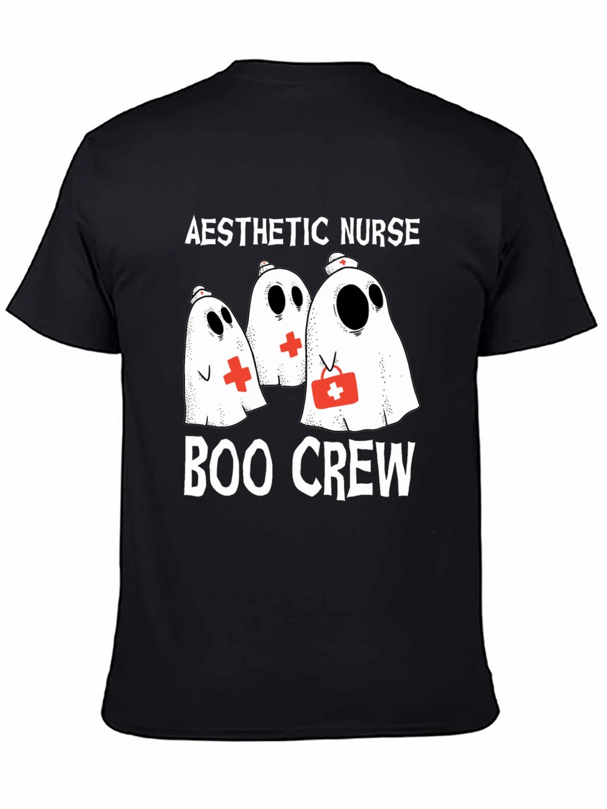 Aesthetic Nurse Boo Crew Halloween T-Shirt product image 4