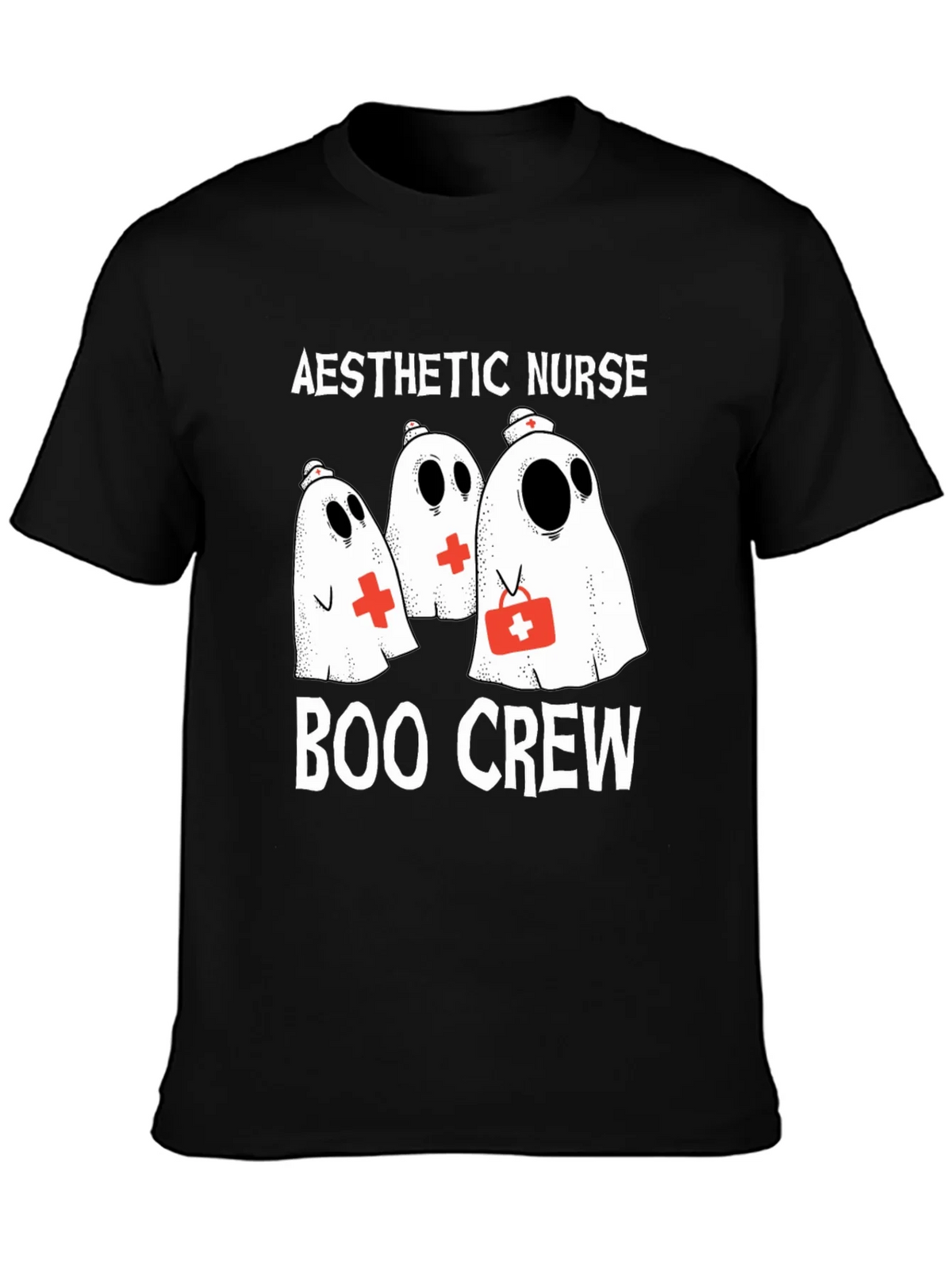 Aesthetic Nurse Boo Crew Halloween T-Shirt product image 3