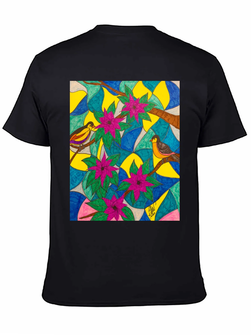 Bird & Bloom Art T-Shirt product image 4