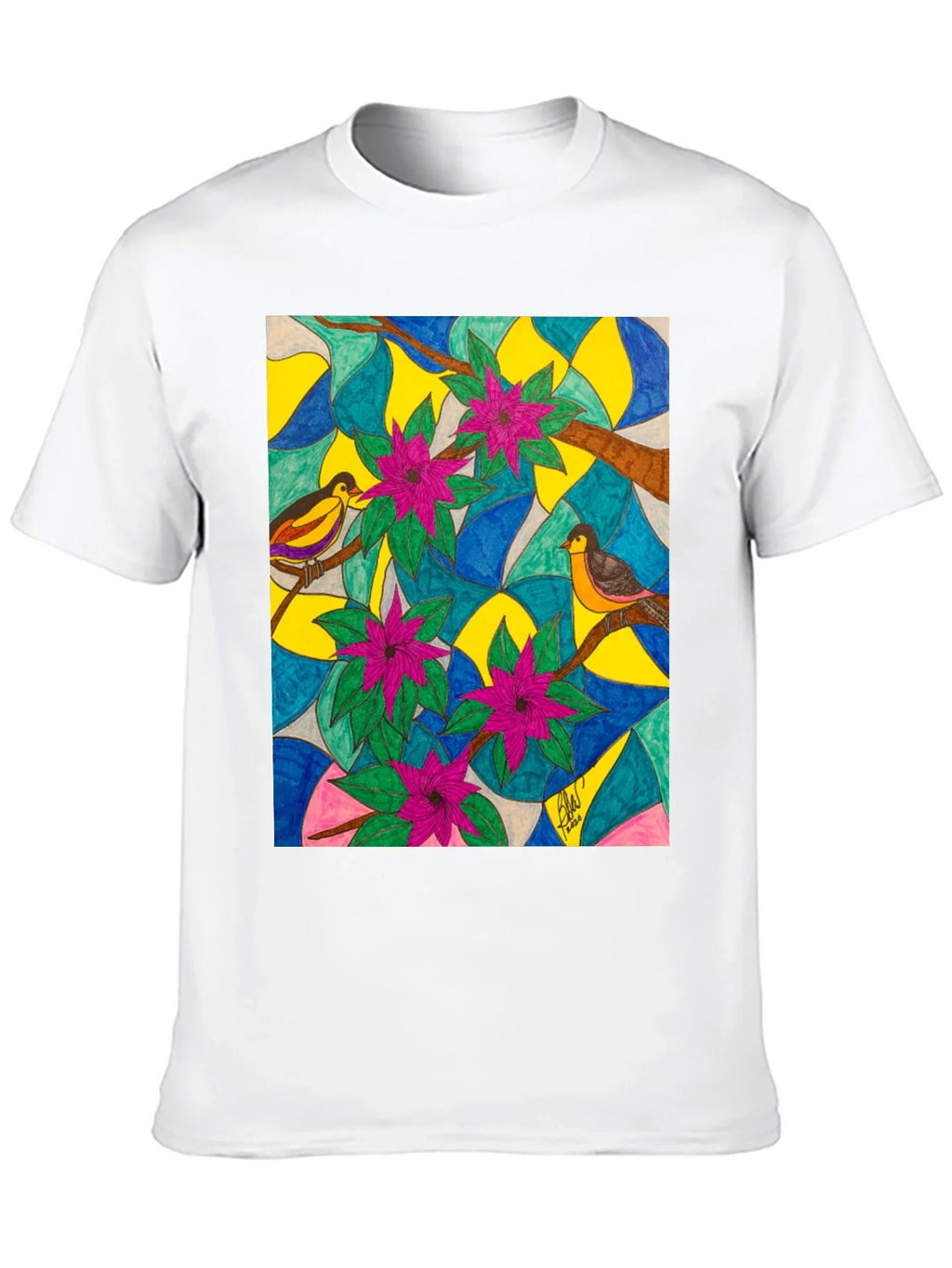 Bird & Bloom Art T-Shirt product image 9