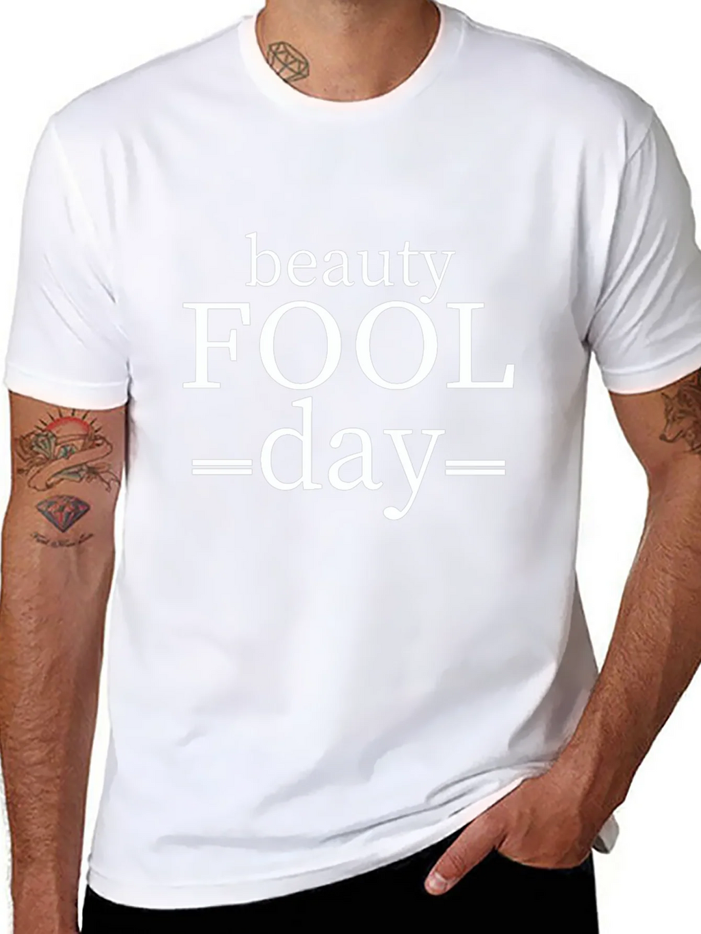 Beauty Fool Day Graphic Tee - Mens Short Sleeve T-Shirt product image 2